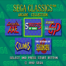Sega Classics 5-in-1 for segacd screenshot